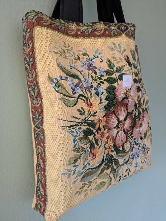 Einzelstück | Tote bag XL Blumen I