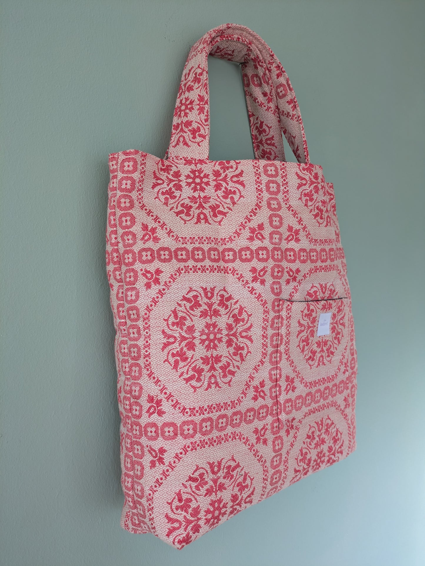 Tote bag XL rot weiß