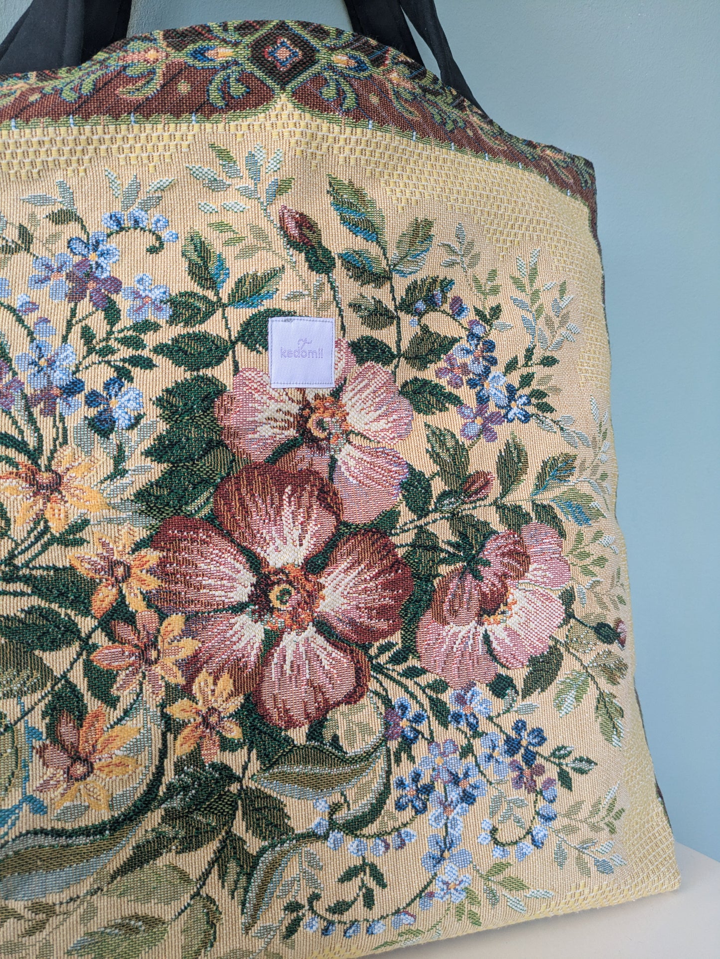 Einzelstück | Tote bag XL Blumen I