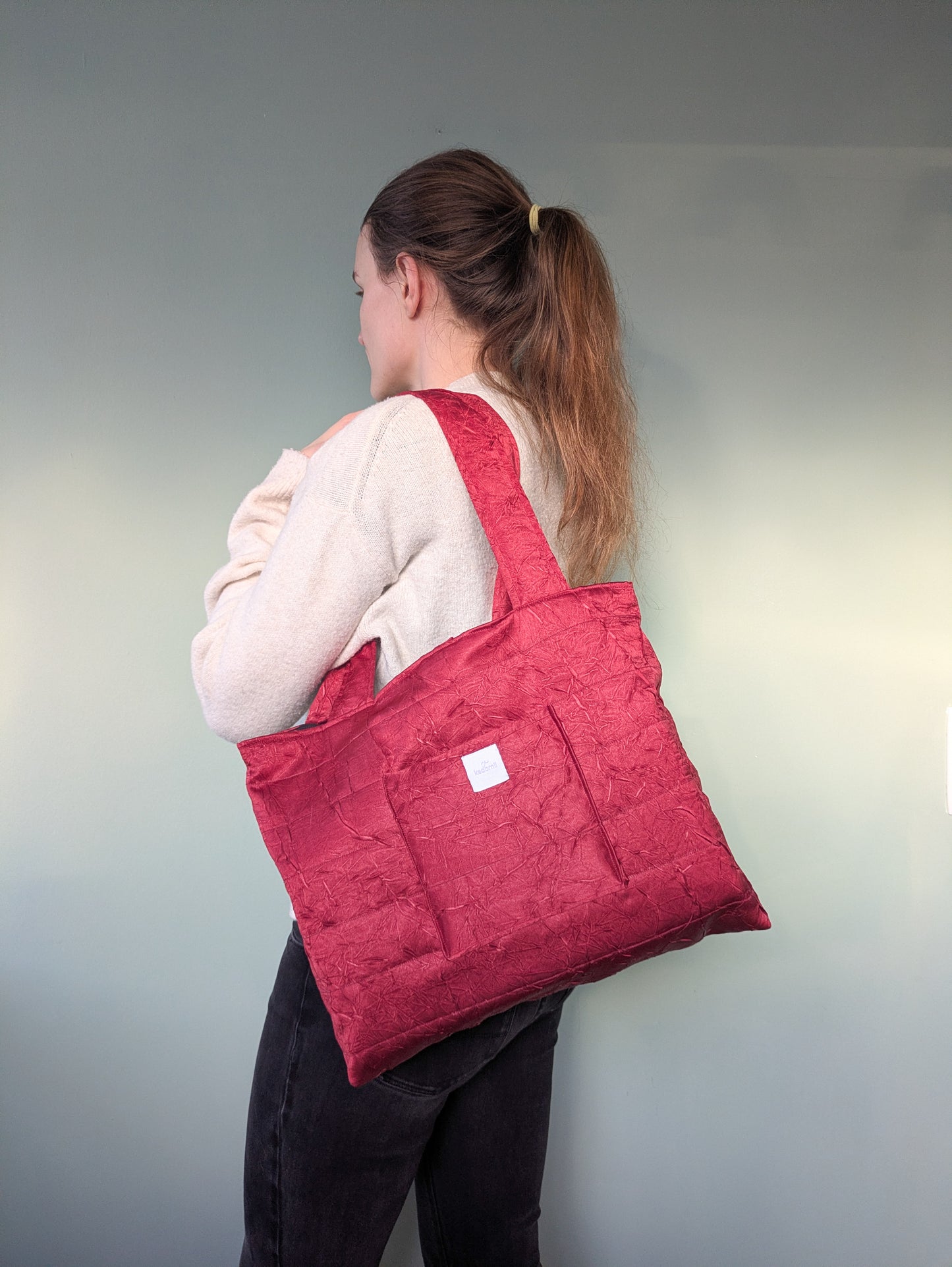 Tote bag midi rot