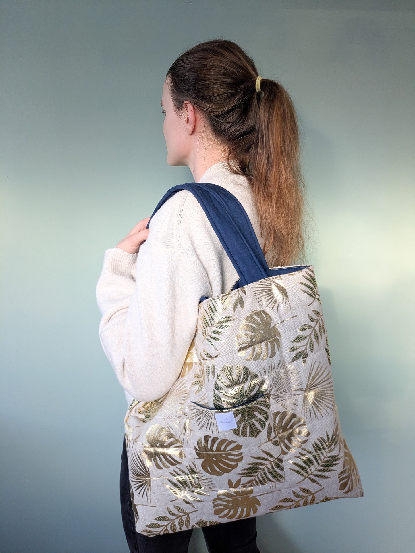 Einzelstück | Tote bag XL Palmen