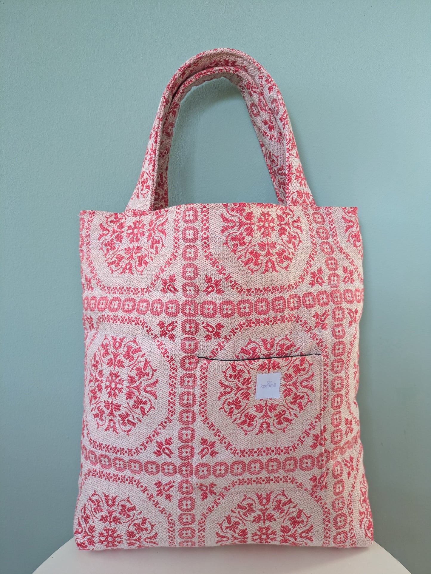 Tote bag XL rot weiß