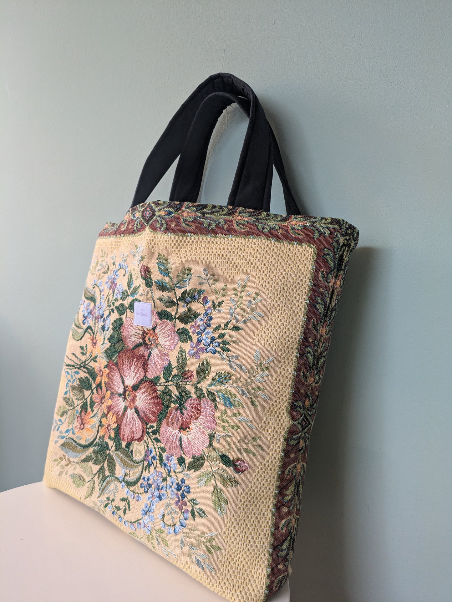 Einzelstück | Tote bag XL Blumen I