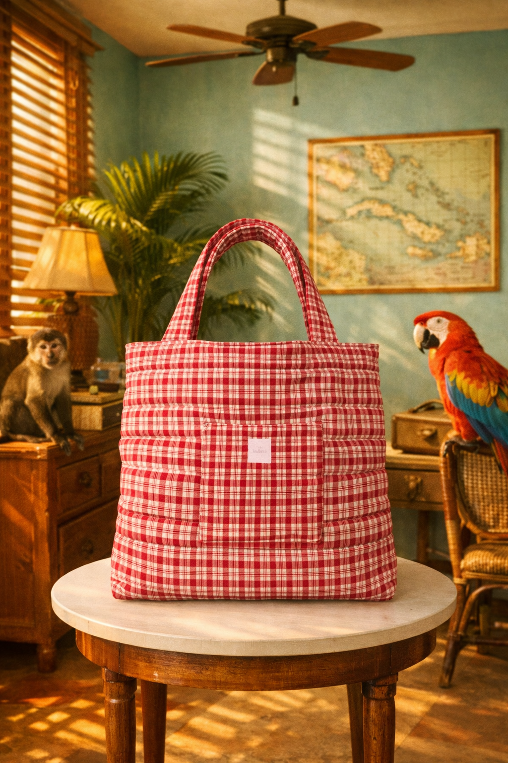 Tote bag XL kariert
