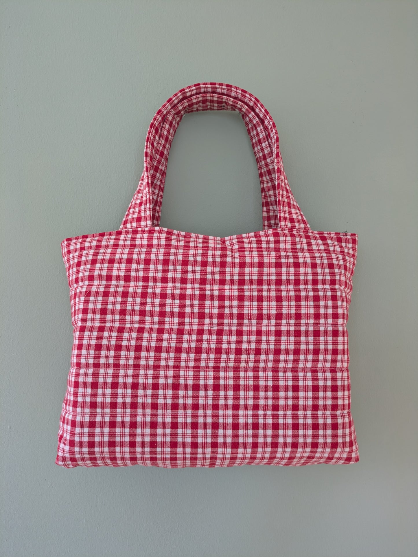 Tote bag midi kariert